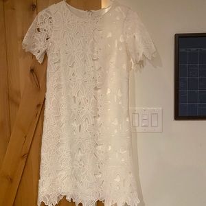 Calvin Klein white lace dress